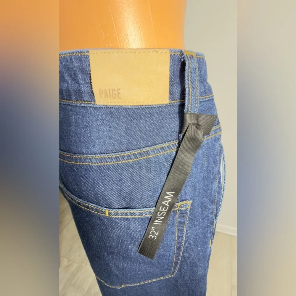 PAIGE Dark Blue Flare Jeans - Picture 7 of 15